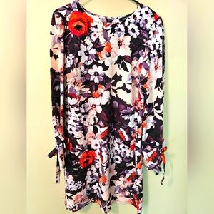 Nine West Sheath Floral Dress Sz 10